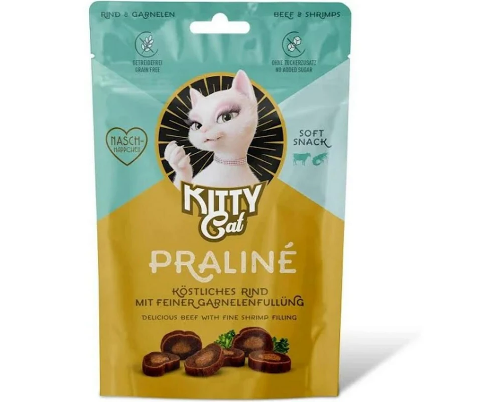 KITTY Cat Katzen-Snack KittyCat Praliné Rind, Garnele 50 g