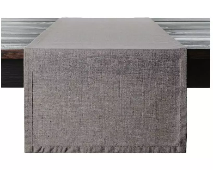 PROFLAX Tischläufer Leinen 50 x 150 cm, Grau