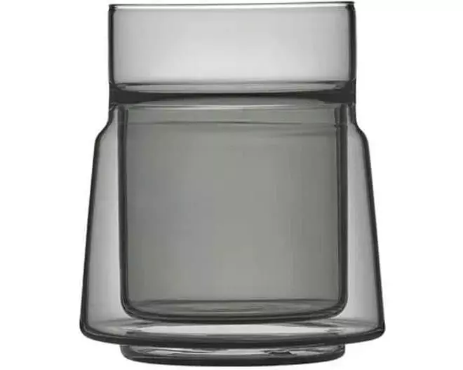 Jacob Jensen Thermo-Glas Doppelwandgläser Medium 210 ml, Schwarz