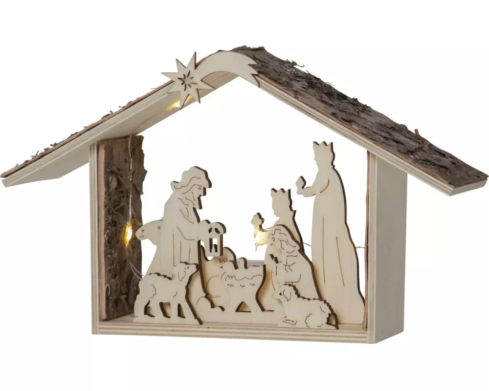 Star Trading Kerzenleuchter Yuletide, 26.5 cm, Natur