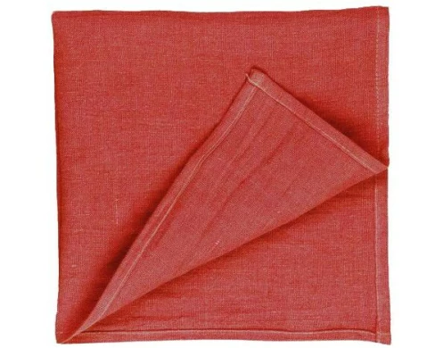 PROFLAX Stoffserviette Leinen 40 x 40 cm, 1 Stück, Rot