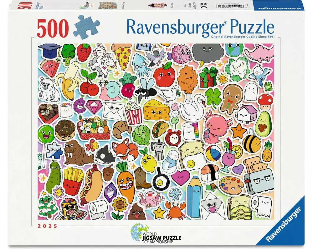 Ravensburger Puzzle Niedliches Kawaii Chaos 500 Teile 49 x 36 cm