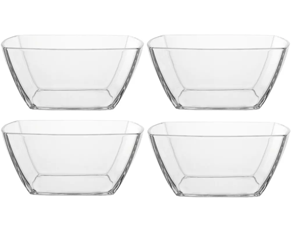 Montana Schale Carre 24 cm, 4 Stück, Transparent