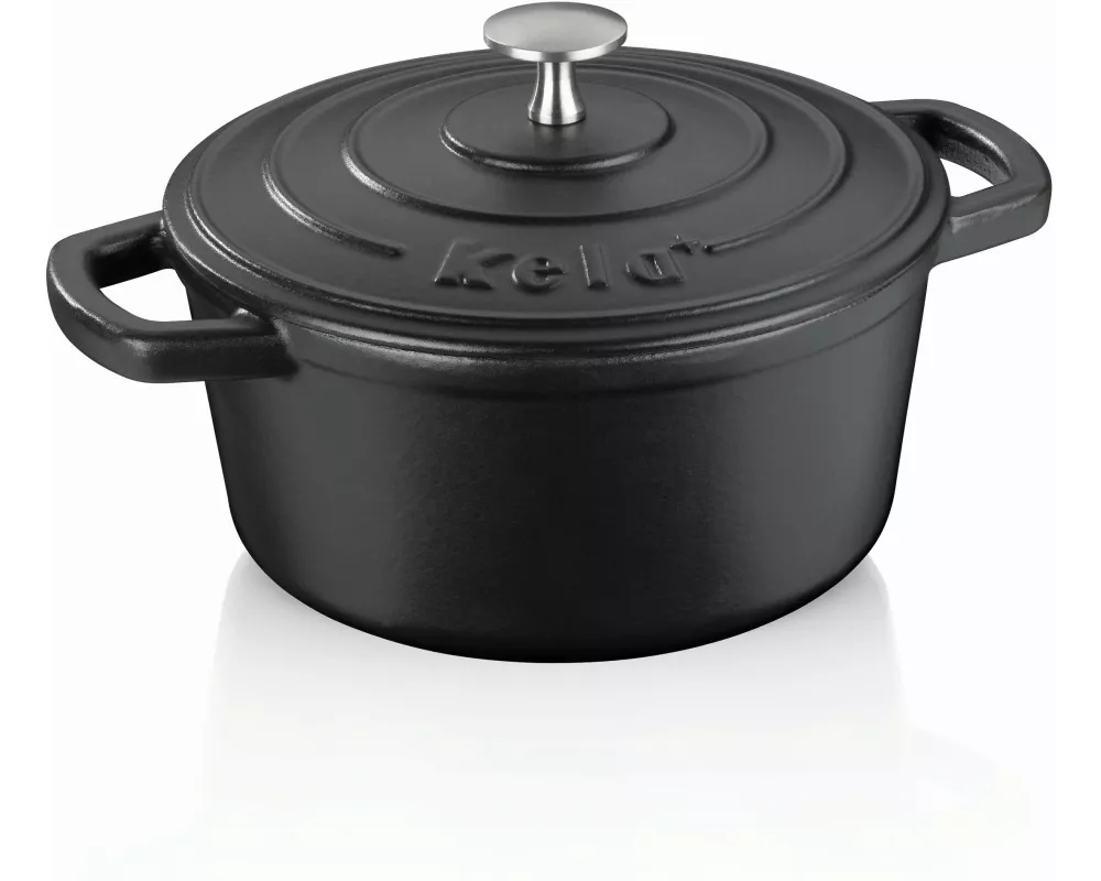 Kela Bräter Calido rund 21 cm, Schwarz