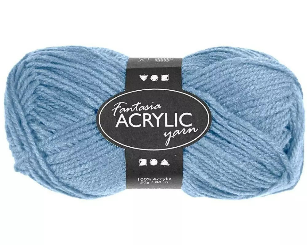 Creativ Company Wolle Acryl 50 g Hellblau