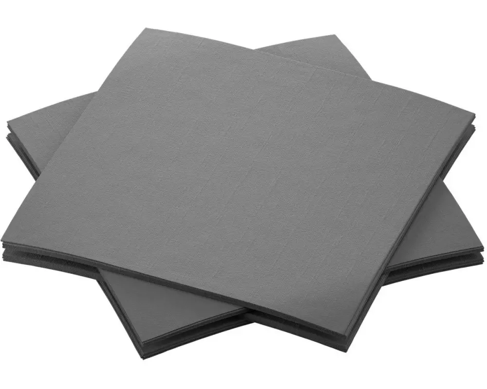Duni Cocktailservietten 20 cm x 20 cm, 180 Stück, Granit