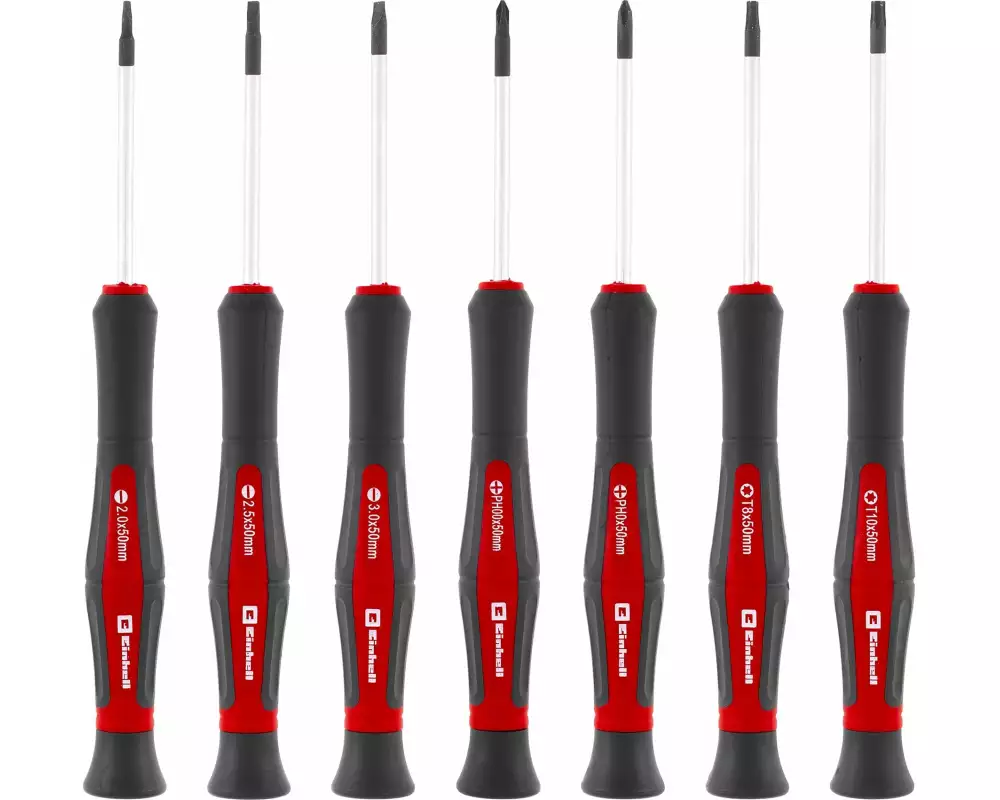 Einhell Schraubendreher-Set Feinmechaniker, 7-teilig, CrV-Stahl