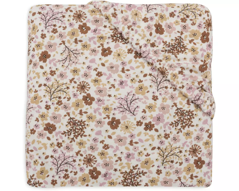 Jollein Fix-Leintuch Flower Fairies 60 x 120 cm