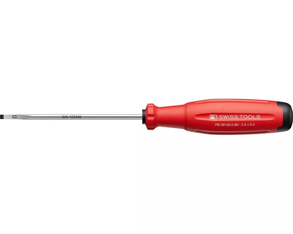 PB Swiss Tools Schlitz-Schraubenzieher 38100 SwissGrip Evo SL 0 Schlitz