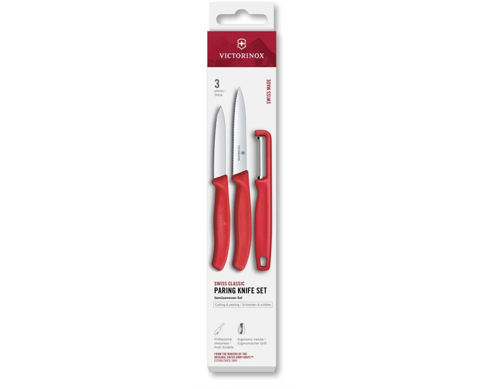 Victorinox Messer-Set Swiss Classic, Rot