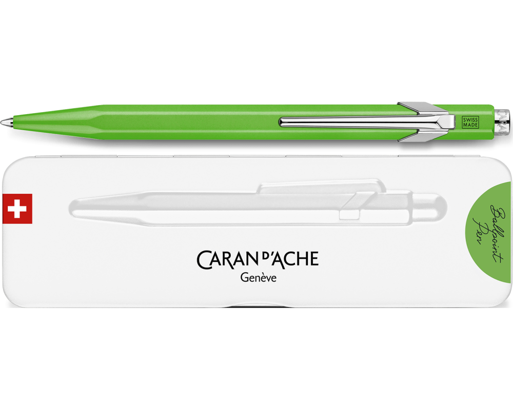 CARAN D'ACHE Kugelschreiber 849 Pop Line 849.730 grün, mit Metalletui