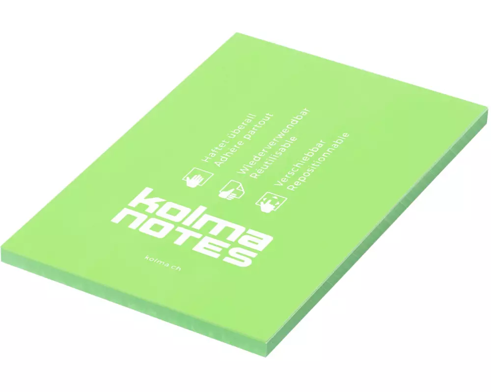 Kolma Notizzettel NOTES A6 Hellgrün, 100 Blatt