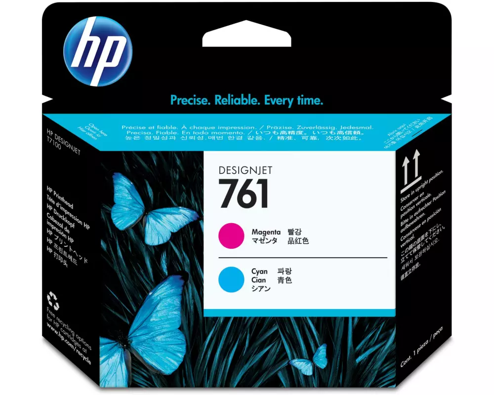 HP Druckkopf Nr. 761 (CH646A) Magenta/Cyan
