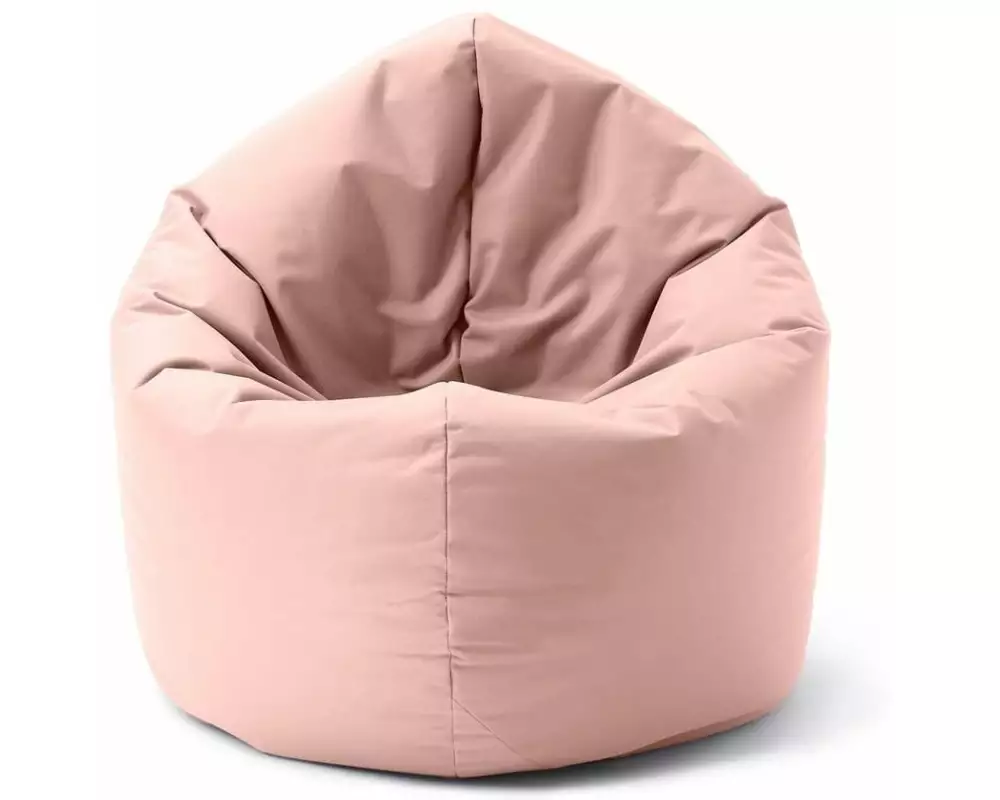 Lumaland Runder Sitzsack 2 in 1, 300 l Polyester (PES), Rosa