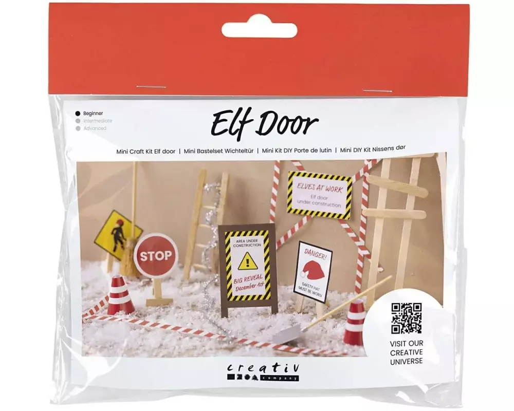 Creativ Company Mini-Utensilien Elfentür / Wichteltür Szene Im Bau