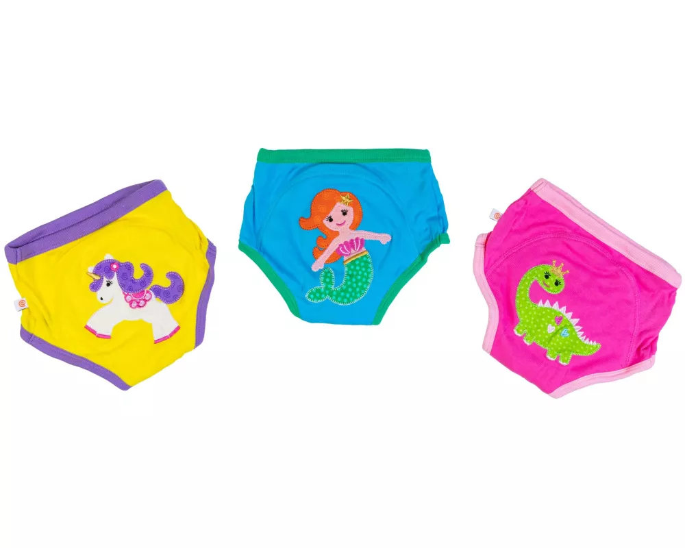 Zoocchini Trainings-Unterhosen 3er Set Girl Fee Grösse M