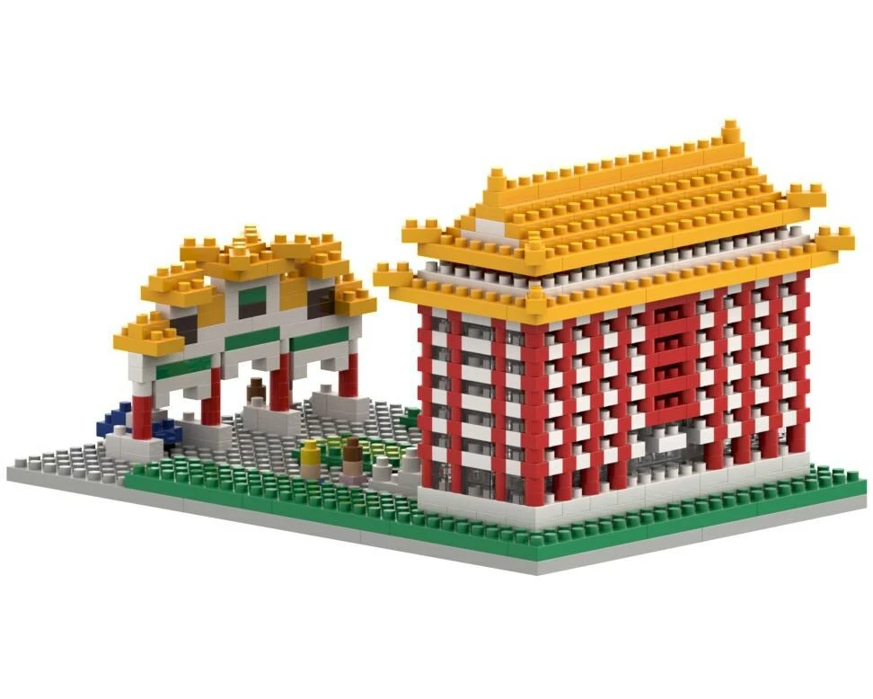 BRIXIES Bausteinmodell Grand Hotel Taipei aus 890 Bausteinen