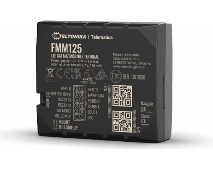 TELTONIKA TELEMATICS FMM125 4G LTE Cat M1 Tracker With RS232 RS485