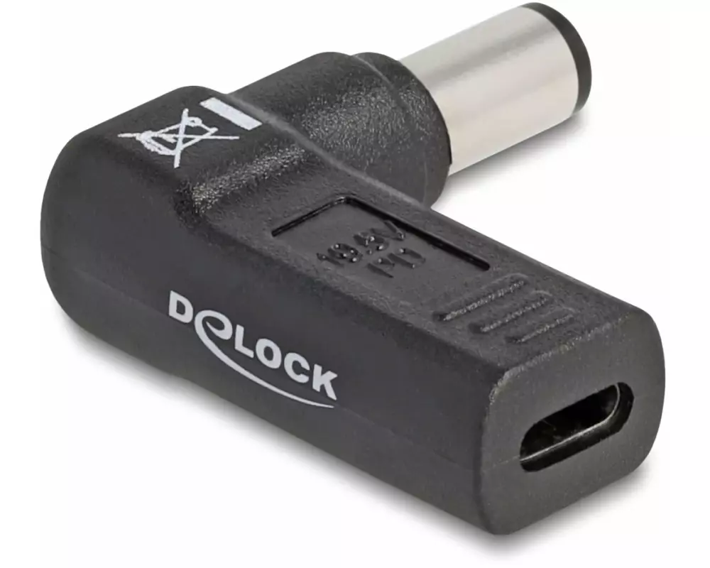 Delock Adapter USB-C zu Dell 7.4 x 5.0 mm 90° gewinkelt
