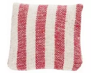 HobbyFun Mini-Figur Kissen 2.8 x 2.8 cm, Rot gestreift, 2 Stück