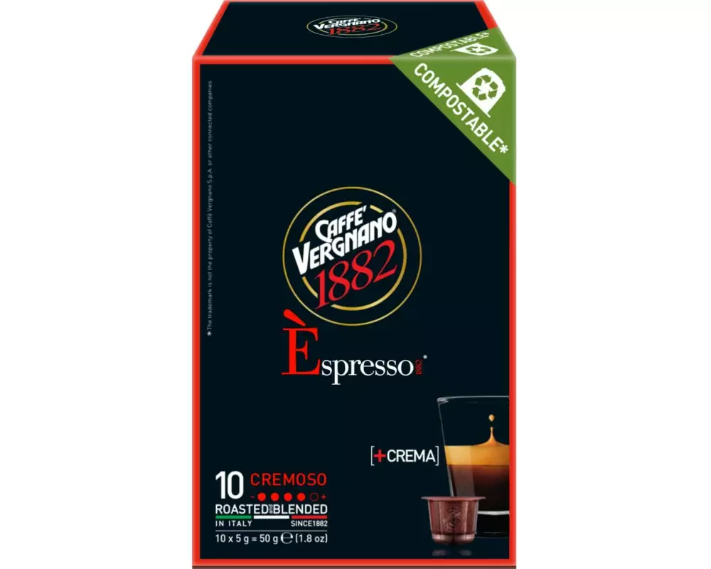 Caffè Vergnano Kaffeekapseln Espresso Cremoso 10 Stück