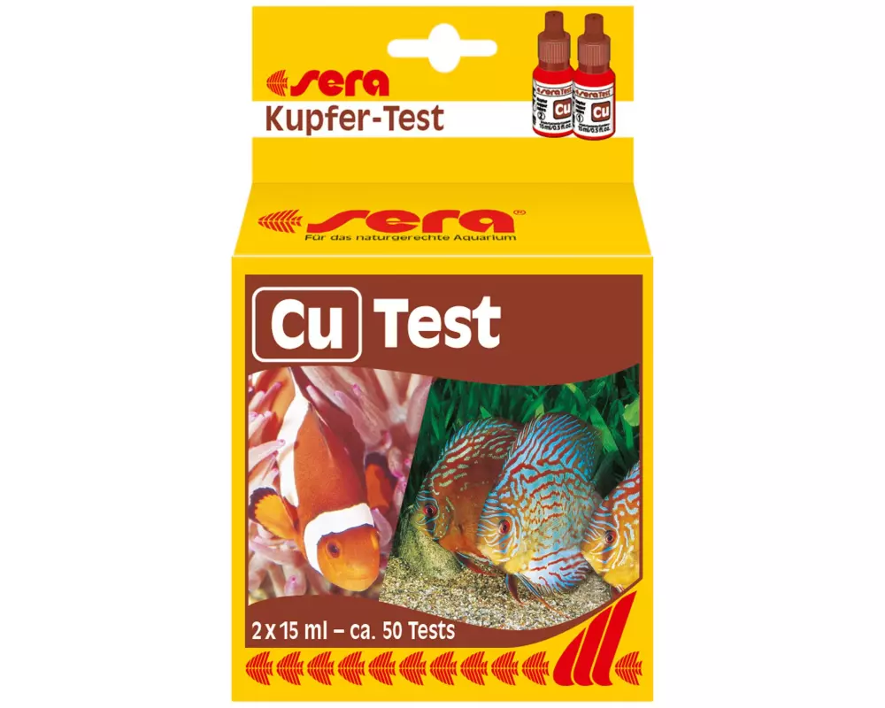 sera Wassertest Kupfer (Cu), 2 x 15 ml