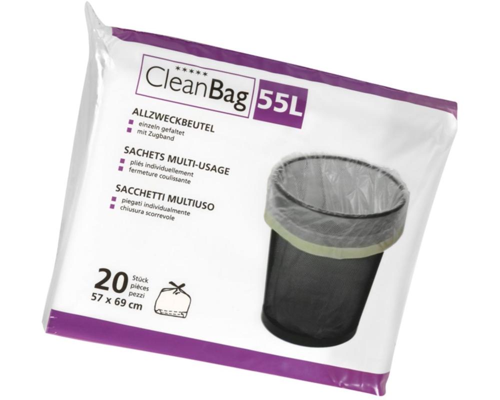 CLEANBAG Allzweckbeutel 2575 55lt, 20 Beutel