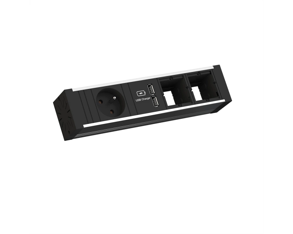 BACHMANN VENID 1xUTE 1xUSB Charger 2xCM 0,2m GST18