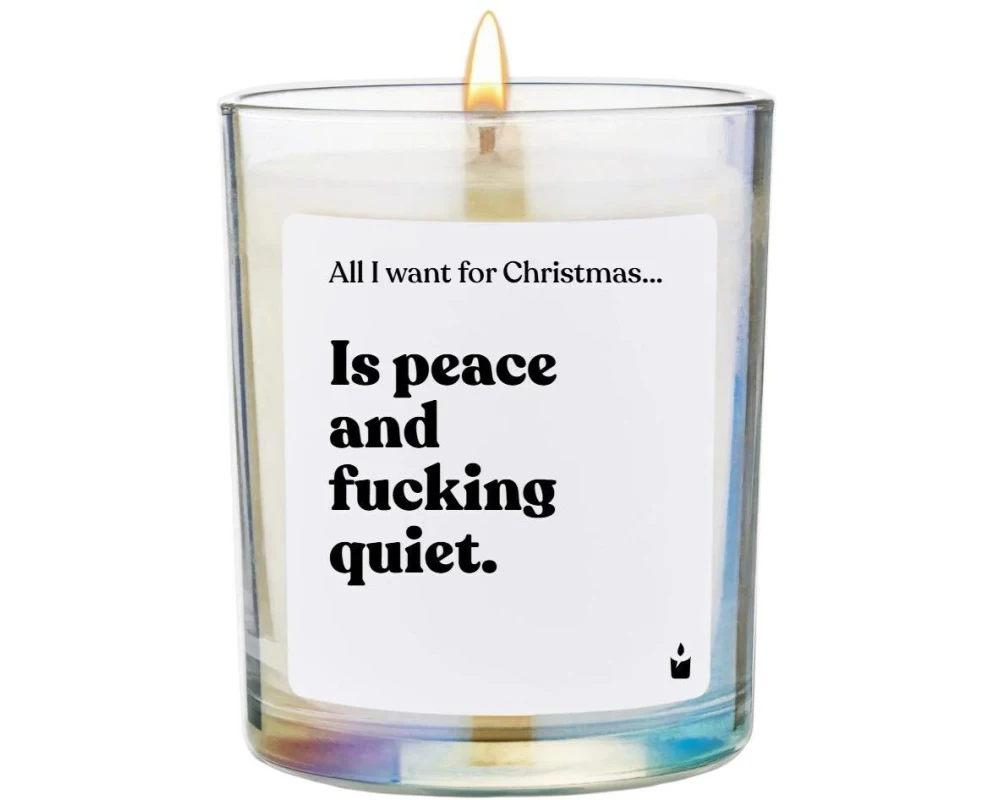 ChattyCandles Weihnachtskerze All I want for Christmas 6.7 x 8 cm