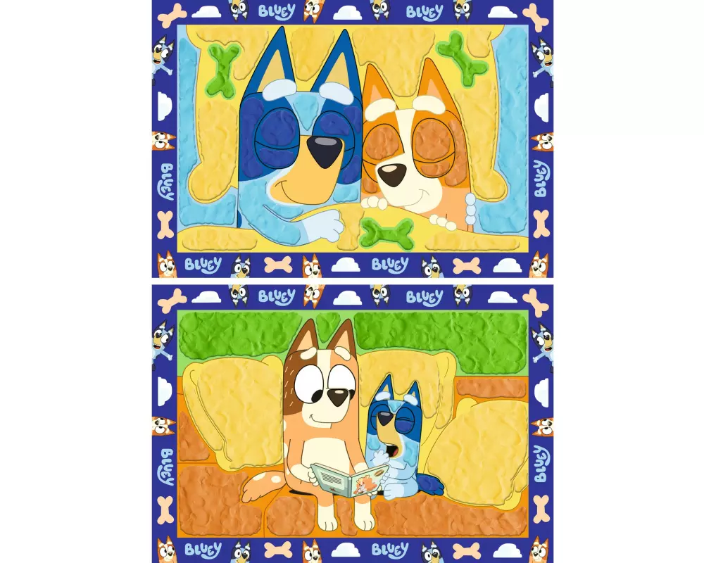 Ravensburger Kneten nach Zahlen – Gute Nacht, Bluey! D/EN