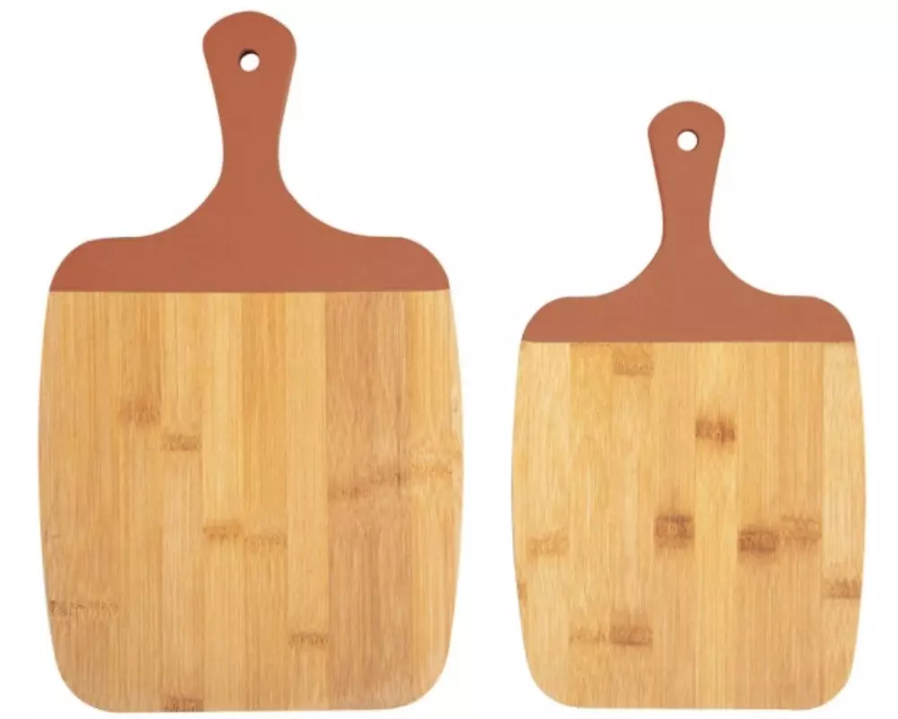 present time Schneidebrett-Set Gourmet 19 cm x 33 cm, Terracotta orange