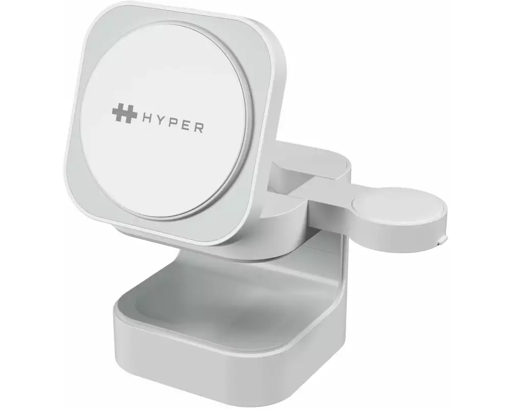HYPER Wireless Charger Qi2 3-in-1, Weiss