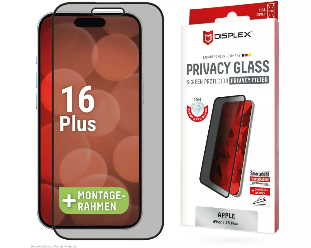 Displex 02017 Display-/Rückseitenschutz für Smartphones Datenschutz-Bildschirmschutz Apple 1 Stück(e)