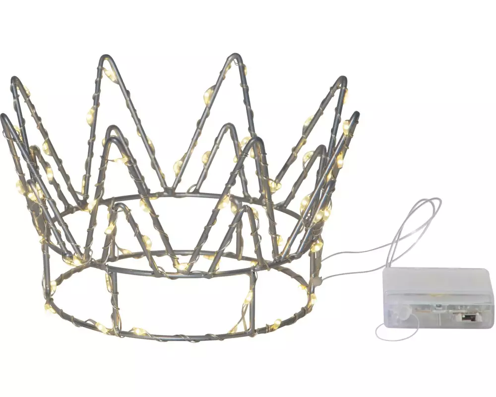 Star Trading Crown, 70 LED, Silber