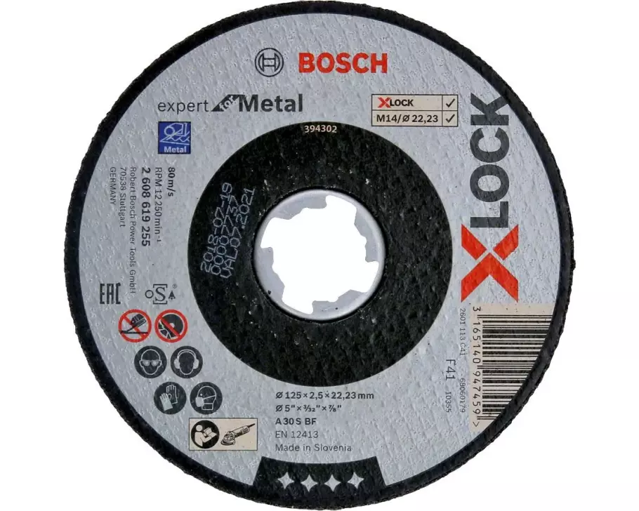Bosch Professional Trennscheibe gerade X-LOCK Expert for Metal 125 x 2.5