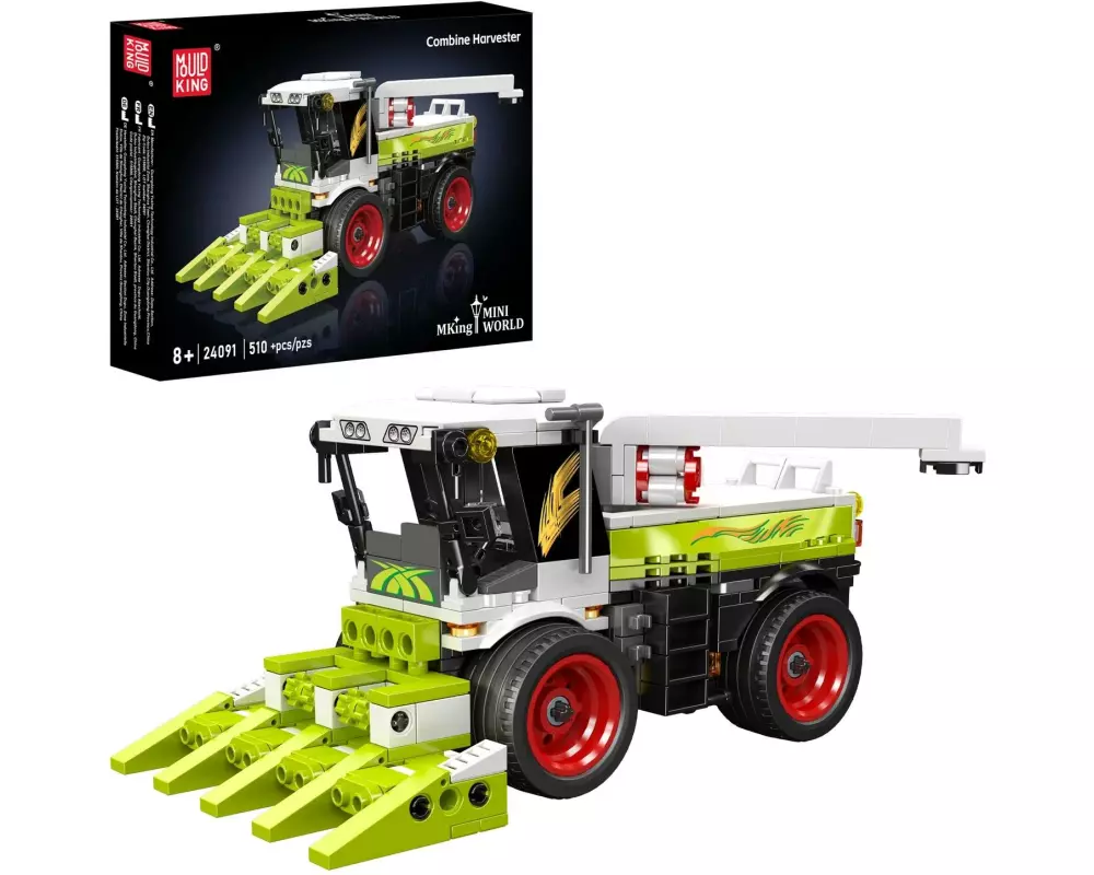 Mould King Mini-Mähdrescher Baumaschinen-Modell aus ABS-Bausteinen