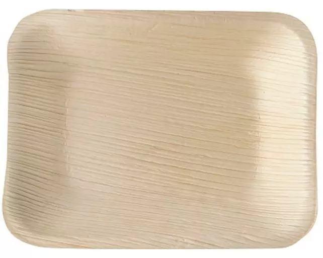 Papstar Einwegteller Palmblatt Pure eckig 25 Stück