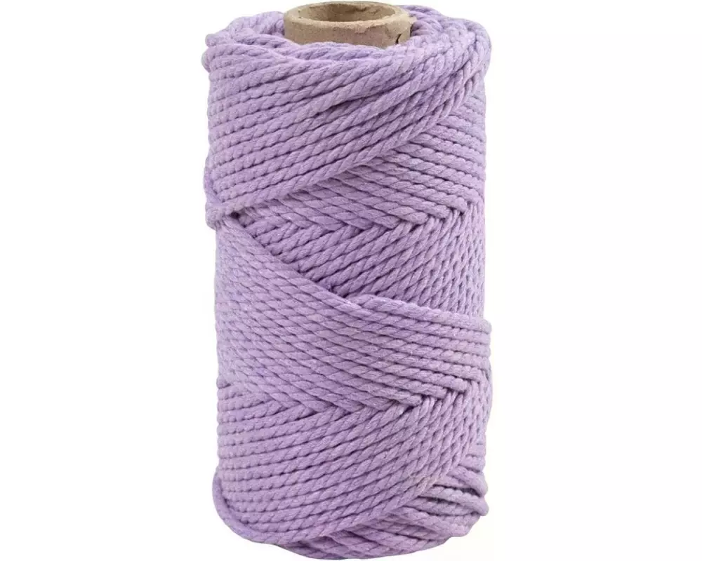 Creativ Company Baumwollgarn Makramee Rope 330 g Flieder