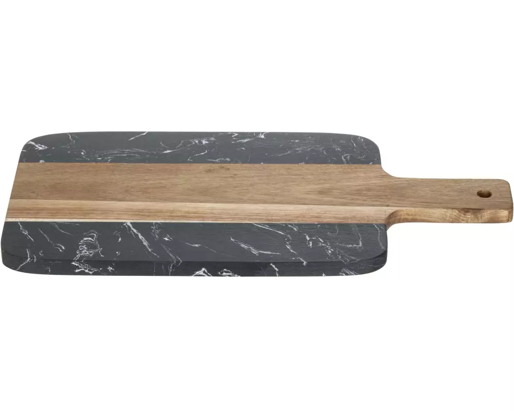 Wenko Schneidebrett Atami 18 cm x 37 cm, Braun/Schwarz