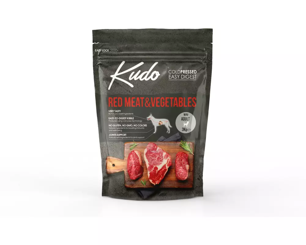 Kudo Trockenfutter Fleisch & Gemüse Mini Adult, 3 kg
