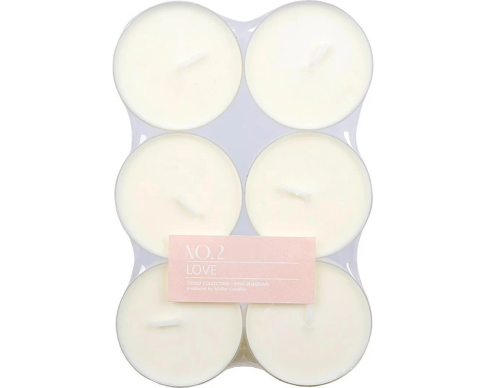 müller Kerzen Teelicht Love 6 Stück