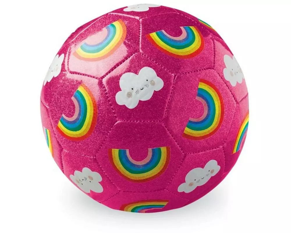 Crocodile Creek Fussball Glitzer, Regenbogen, Grösse 3, 17.8 cm