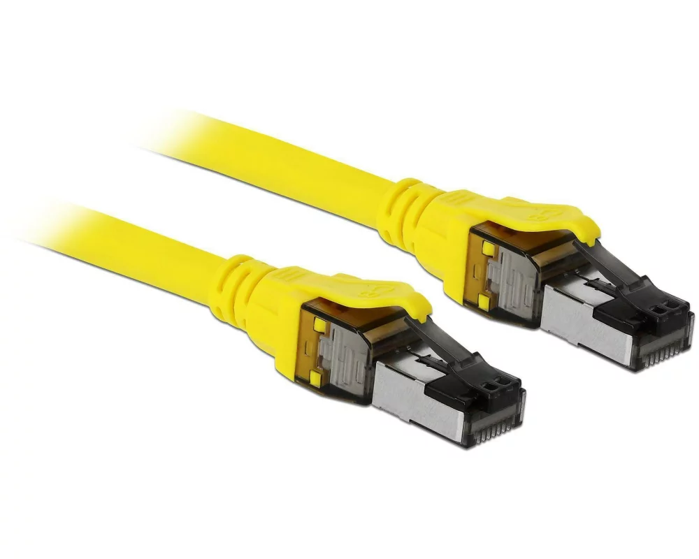 Delock Patchkabel RJ-45 - RJ-45, Cat 8.1, S/FTP, 5 m, Gelb