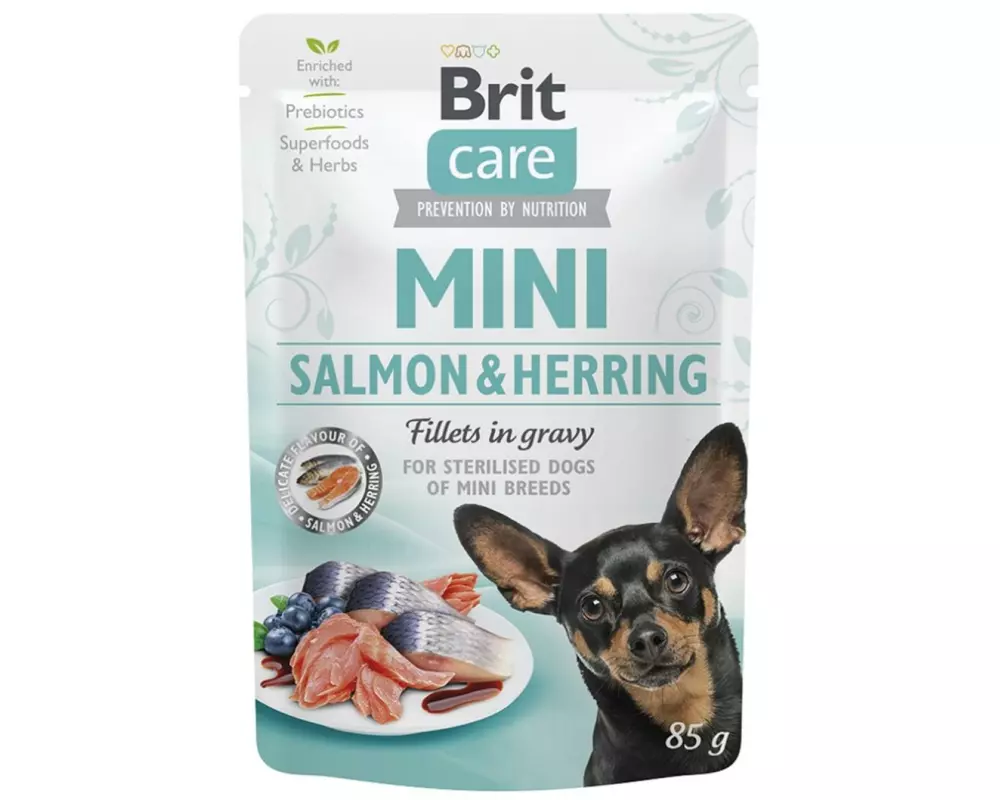 Brit Nassfutter Care Mini Sterilised Salmon and Herring 24 x 85 g