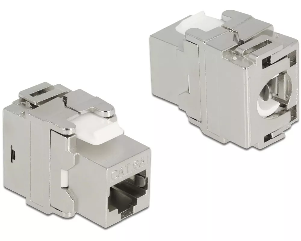 Delock Keystone-Modul RJ45 - LSA, Cat.6A 180° werkzeugfrei, STP