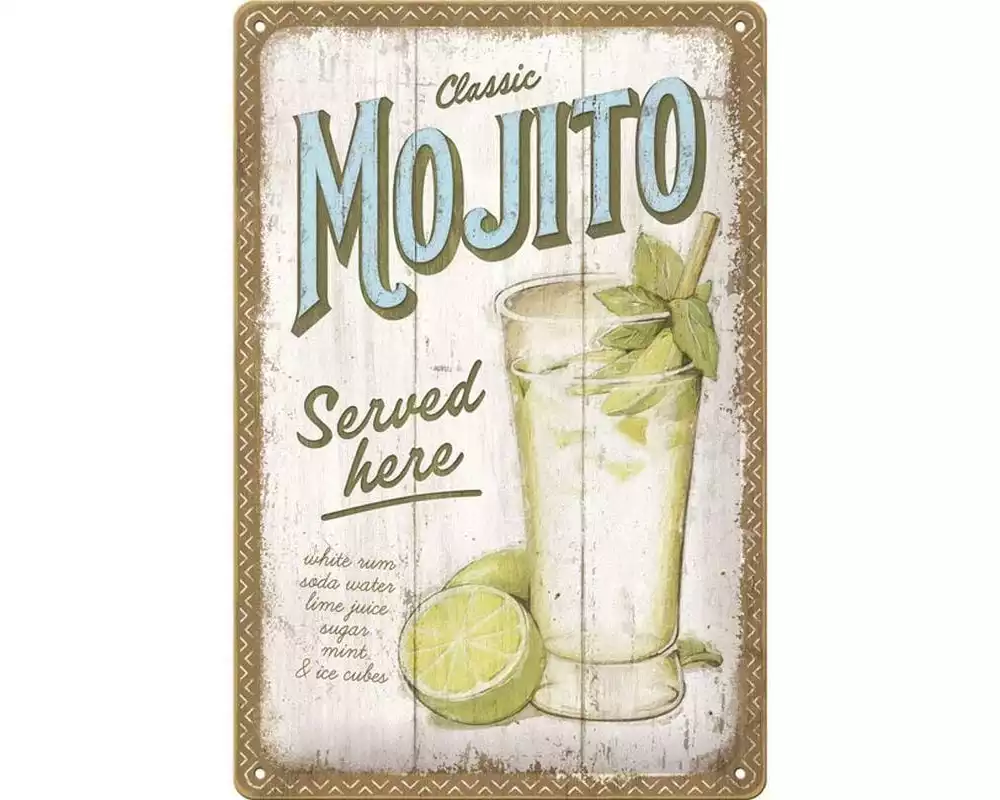 Nostalgic Art Schild Mojito 20 x 30 cm, Metall