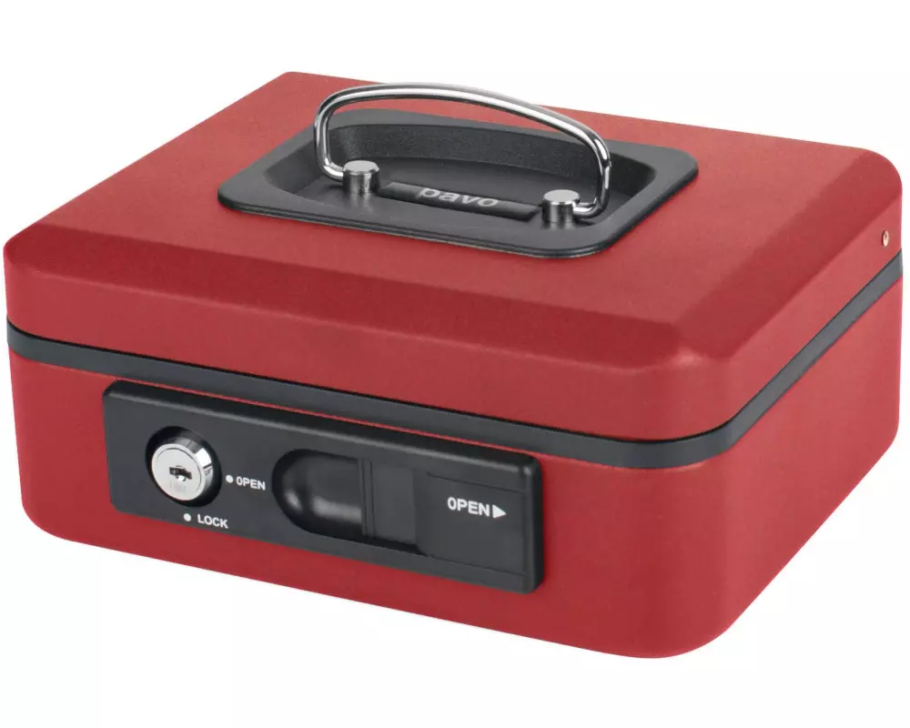 Pavo Geldkassette Deluxe 8", Rot