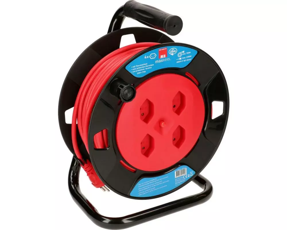 Max Hauri Kabelrolle V2 25 m Rot