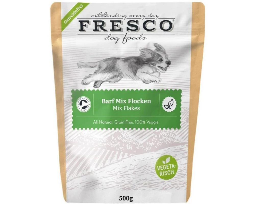 FRESCO Hunde-Nahrungsergänzung Barf Mix Flocken 500 g