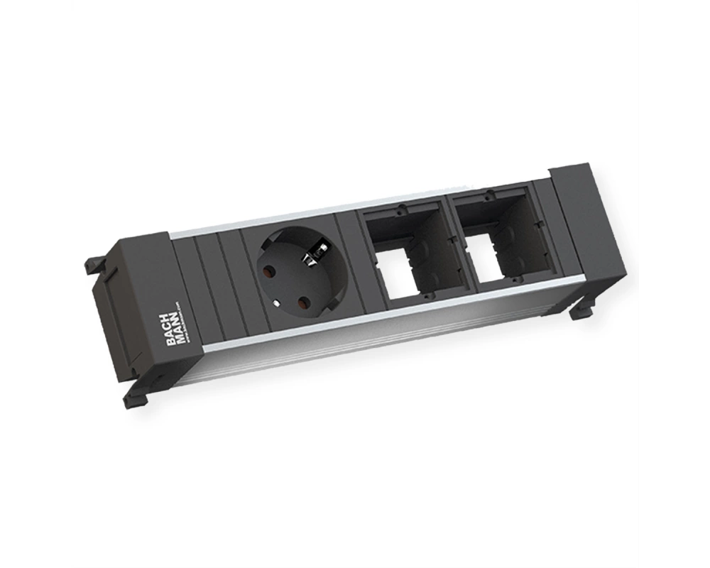 BACHMANN POWER FRAME Small 1x Schutzkontakt 2x ABD